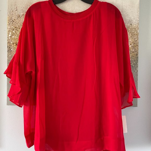 Calvin Klein Sheer Crewneck Shirt (NWT) - Picture 1 of 10